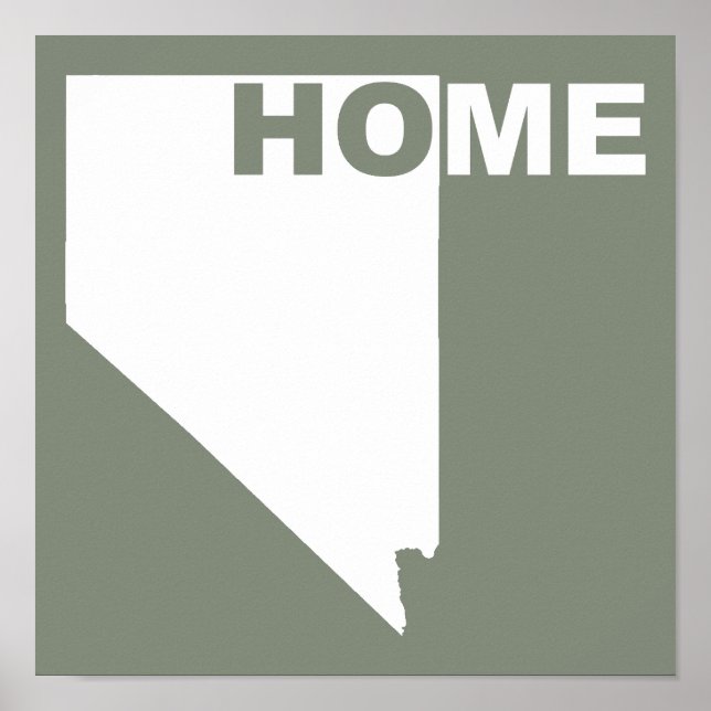 Póster Cartel de Nevada Hogar Lejos del Estado (Frente)