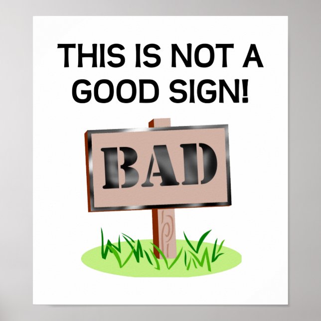 Póster Cartel de No es un Buen Signo (Frente)