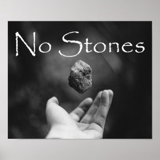 Póster Cartel de No Piedras