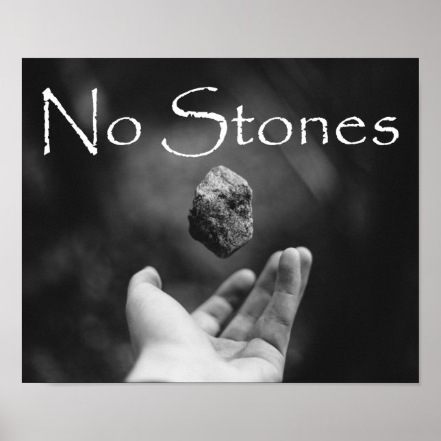 Póster Cartel de No Piedras (Frente)