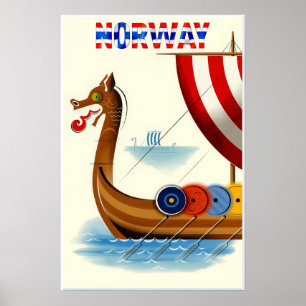 Póster Cartel de Noruega
