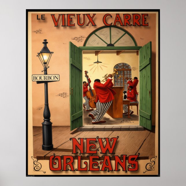 Póster Cartel de Nueva Orleans (Frente)