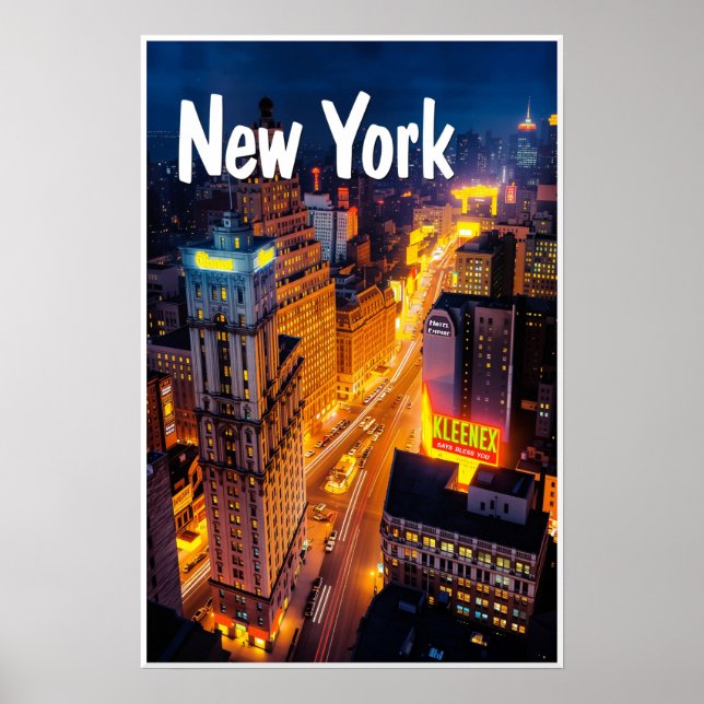 Póster Cartel de Nueva York (Frente)