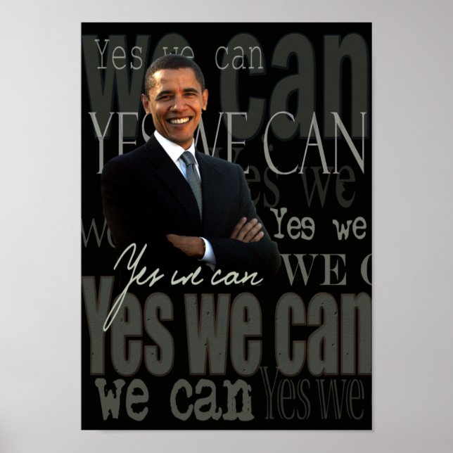Póster Cartel de Obama (Frente)