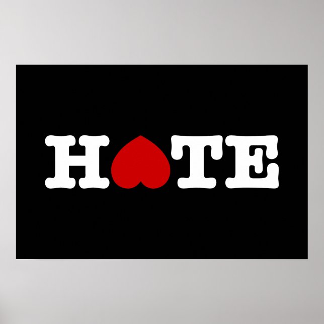 PÓSTER CARTEL DE ODIO (Frente)