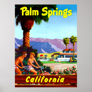 Póster Cartel de Palm Springs, California