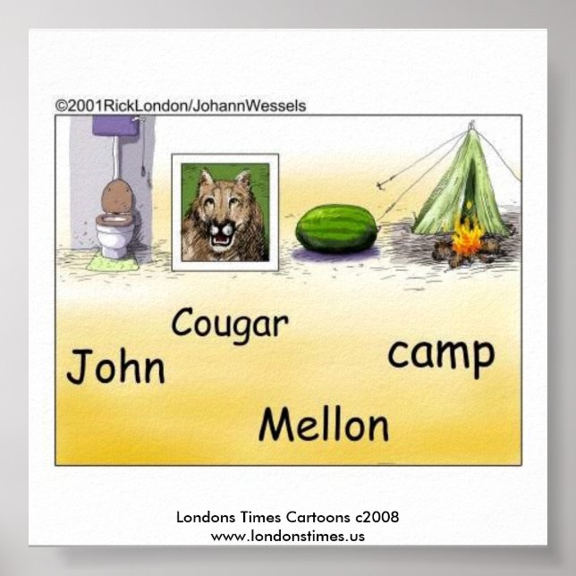Póster Cartel de parodia de John Mellencamp (Frente)