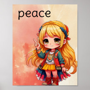 Póster Cartel de paz