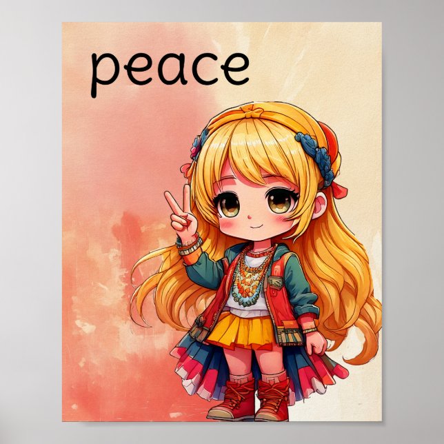 Póster Cartel de paz (Frente)
