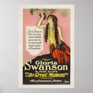 Póster Cartel de película de Gloria Swanson Jesse Lasky