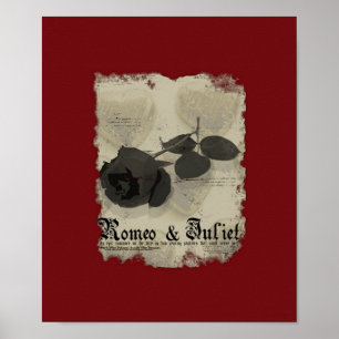 Póster Cartel de película falso de Romeo y de Juliet