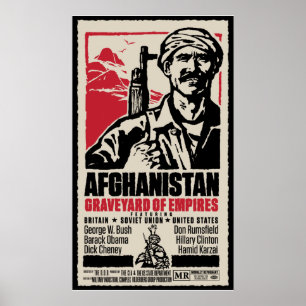 Póster Cartel de película pacifista de Afganistán