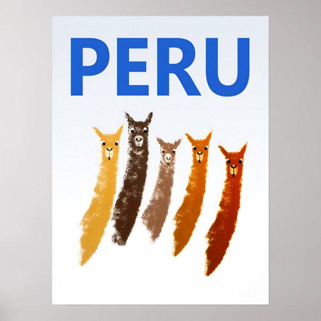 Póster cartel de Perú (Frente)