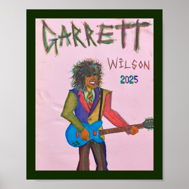 Póster Cartel de Pintura Impresa Garrett Wilson 2025 (Frente)