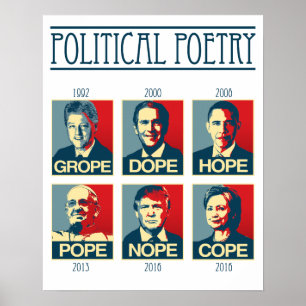 Póster Cartel de Poesía Política - Tentáculo Dope Esperan