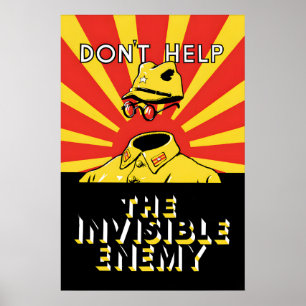 Póster Cartel de propaganda antibritánico japonés de 1944