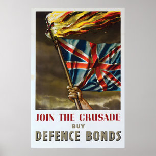 Póster Cartel de propaganda británica de la Primera Guerr