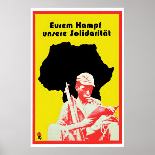Póster Cartel de propaganda de Alemania Oriental Nuestra 