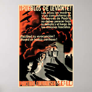 Póster Cartel de propaganda de la Guerra Civil Española, 