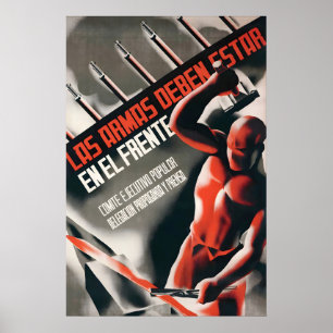 Póster Cartel de propaganda de la Guerra Civil Española  