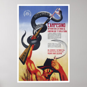 Póster Cartel de propaganda de la Guerra Civil Española D