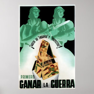 Póster Cartel de Propaganda de la Guerra Civil Española G