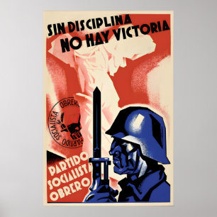 Póster Cartel de propaganda de la Guerra Civil Española N