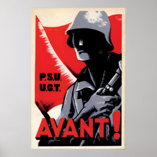 Póster Cartel de Propaganda de la Guerra Civil Española P