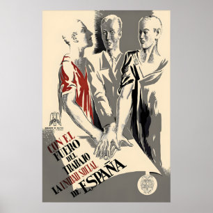 Póster Cartel de Propaganda de la Guerra Civil Republican