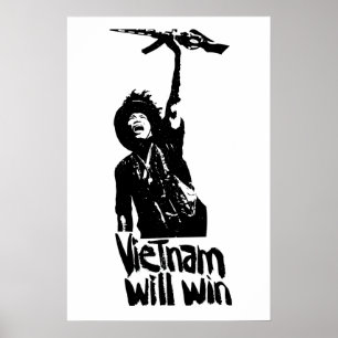Póster Cartel de propaganda de la Guerra de Vietnam del P