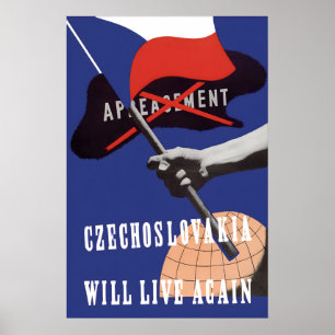 Póster Cartel de propaganda de la Segunda Guerra Mundial 