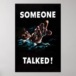 Póster Cartel de Propaganda de la Segunda Guerra Mundial 