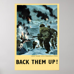 Póster Cartel de propaganda de la Segunda Guerra Mundial 