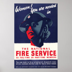Póster Cartel de propaganda de la Segunda Guerra Mundial: