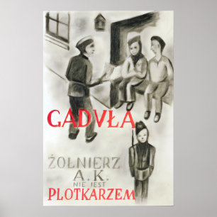 Póster Cartel de propaganda de Polonia en la Segunda Guer
