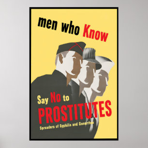 Póster Cartel de propaganda EE. UU. Hombres que saben. Di