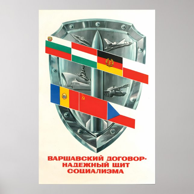 Póster Cartel de propaganda El Pacto de Varsovia es un es (Frente)
