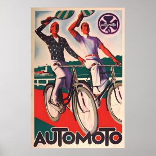 Póster Cartel de publicidad de bicicleta francesa de los 