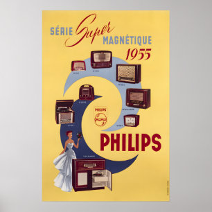 Póster Cartel de Radio Phillips