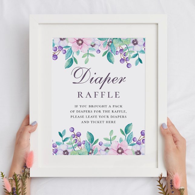 Póster Cartel de Raffle. Juego de ducha morado floral par (Subido por el creador)