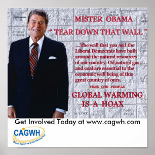 Póster Cartel de Reagan