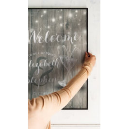 Póster Cartel de recepción de bienvenida de boda Copas de