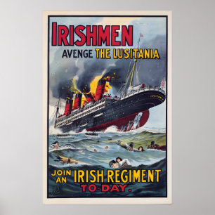 Póster Cartel de reclutamiento británico de la Primera Gu
