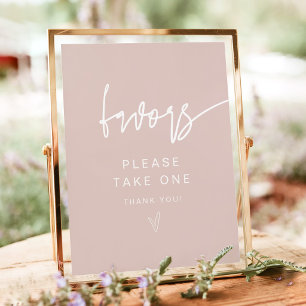 Póster Cartel de Regalos MARLO Modern Boho Rosa Rubor