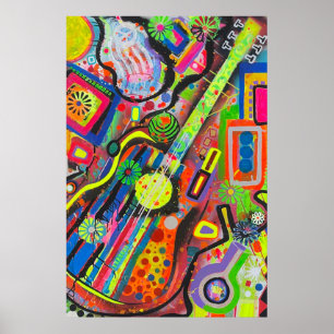 Póster Cartel de ROCK en EE. UU. de 24 x 36 pulgadas