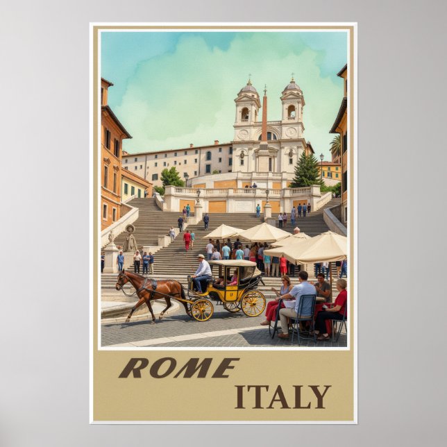 Póster Cartel de Roma, Italia (Frente)