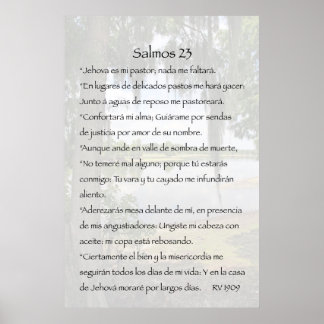 Póster Cártel de Salmos 23