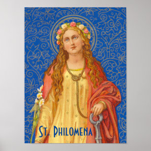 Póster Cartel de Santa Filomena con Ancla (SNV 051)
