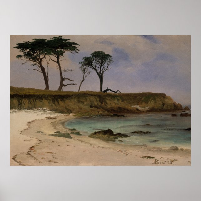 Póster Cartel de Sea Cove de Albert Bierstadt (Frente)