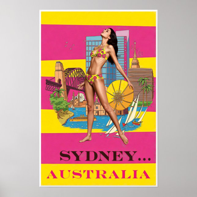 Póster Cartel de Sídney, Australia (Frente)